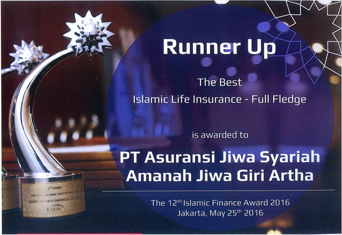 AMANAH GITHA meraih 2nd Rank The Best Life Islamic Insurance Full Fledge