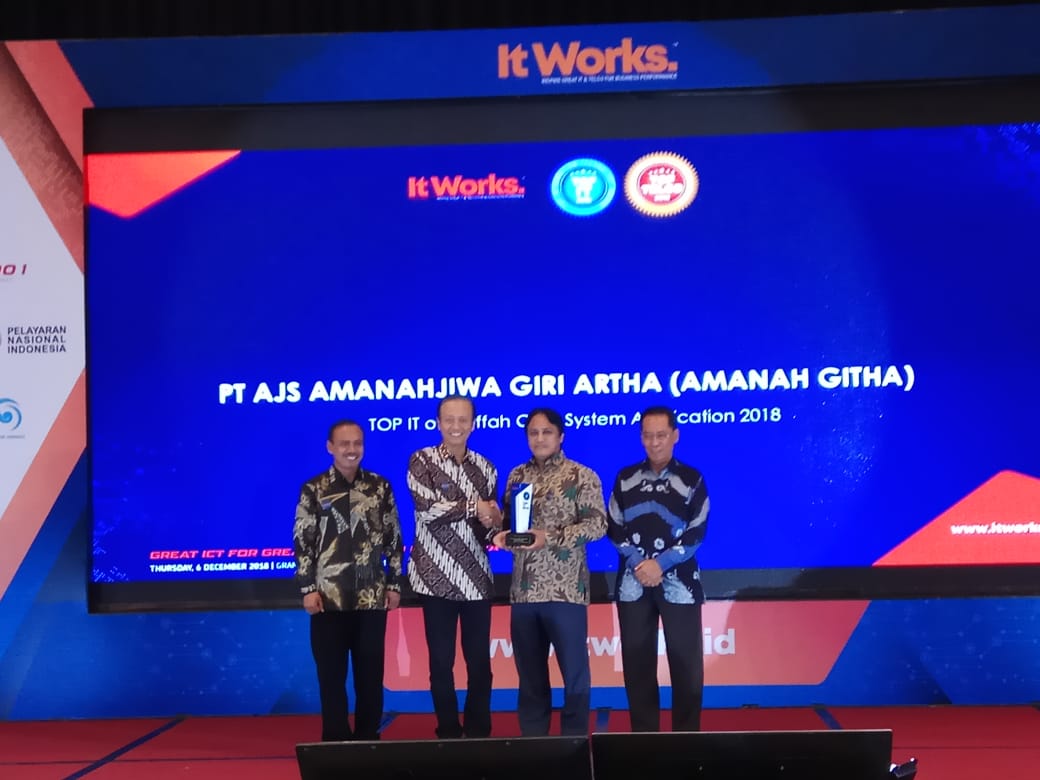 Amanah Githa Menerima Penghargaan Dalam Event TOP IT dan Telco 2018
